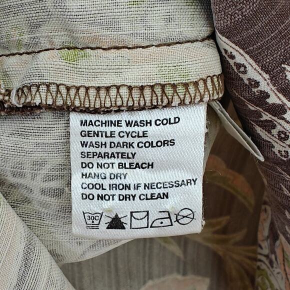 Tommy Bahama Silk Hawaiian Shirt Mens Size XL Autumn Earth Tones Beach Aloha - Picture 8 of 10